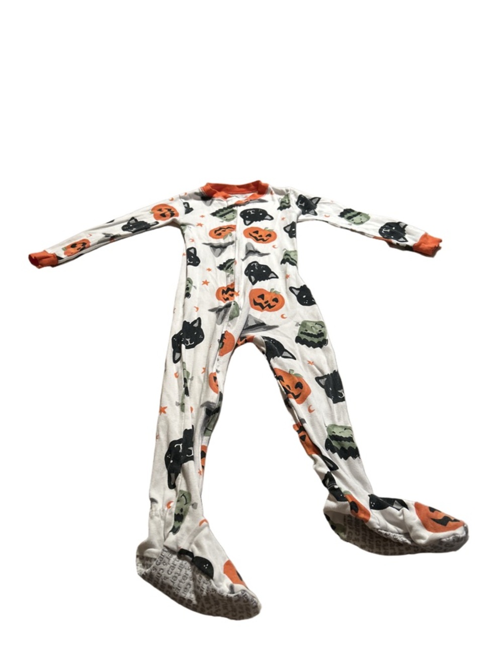 Carter's Halloween Pattern Zip Up Sleeper Size 3T